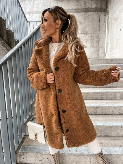 Emma - Manteau Trench en Velours Doux pour Toutes les Occasions