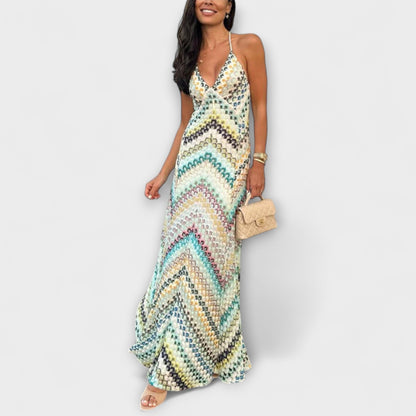 Remi - Robe Maxi Herringbone Vibrante Missoni pour Toutes Occasions