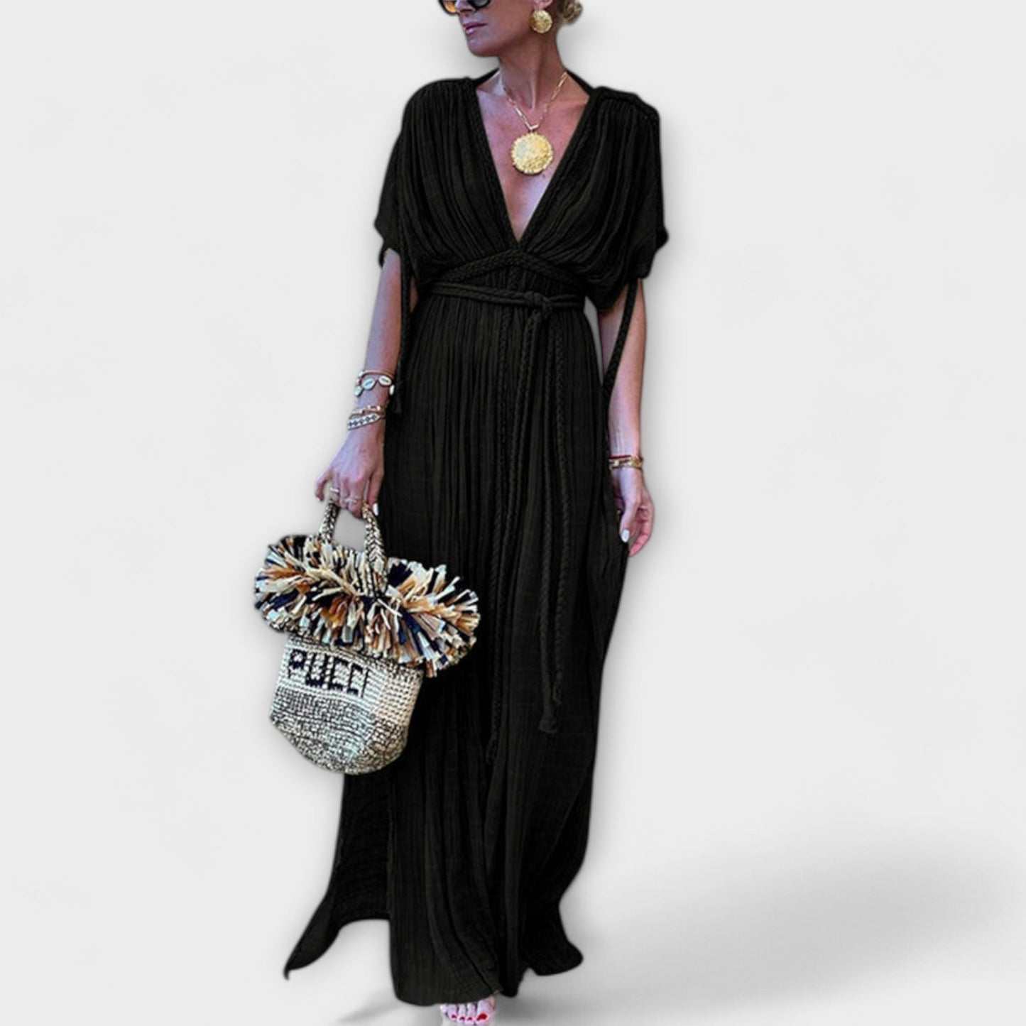 Robe Maxi Kimono de Style Grec pour Occasions Spéciales