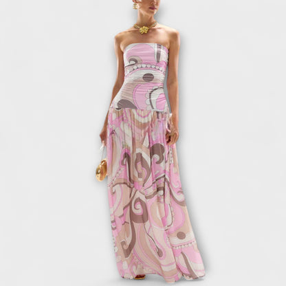 Robe Maxi Pastel Débardeur pour Événements d'Été