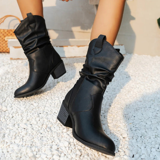 Samantha | Bottes à talons de style cowboy pour femmes pour des occasions chics