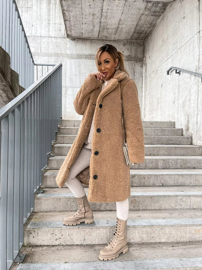Emma - Manteau Trench en Velours Doux pour Toutes les Occasions