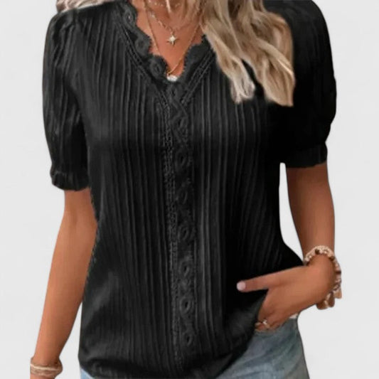 Avienne | Blouse Chic à Col V pour Toutes Occasions
