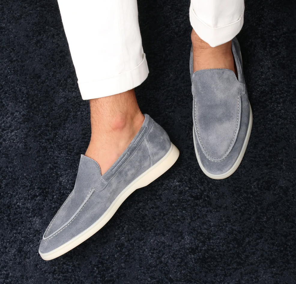 Chaussures Slip-On en Suède Xavier pour Occasions Élégantes