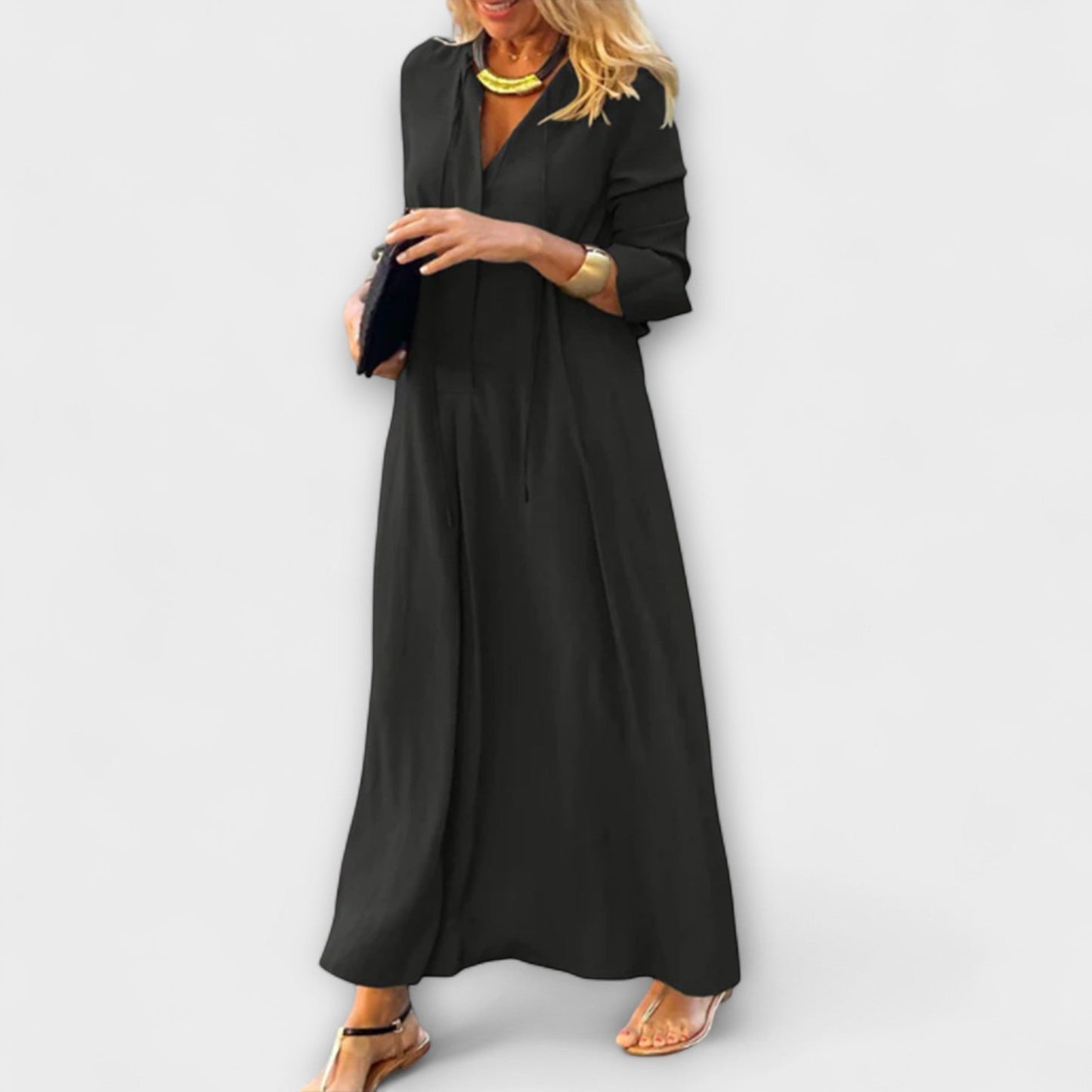 Hannalore - Robe Maxi Fluide pour Toutes Occasions