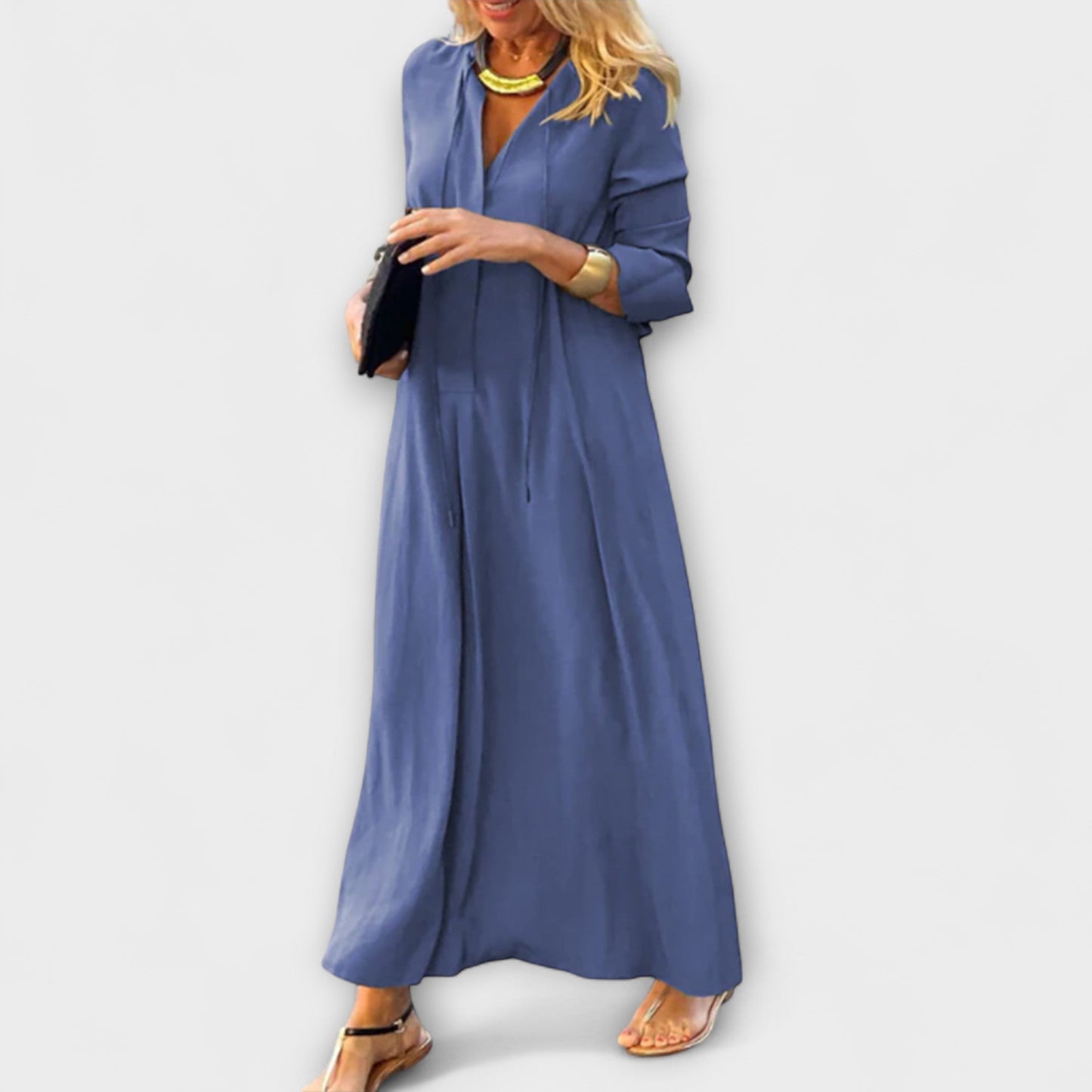 Hannalore - Robe Maxi Fluide pour Toutes Occasions