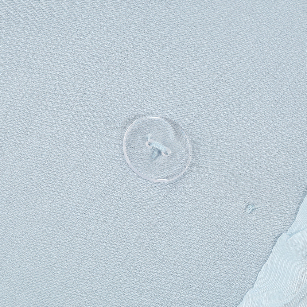 Robe Mini Blazer Cape Chic avec Ceinture et Accents Dorés