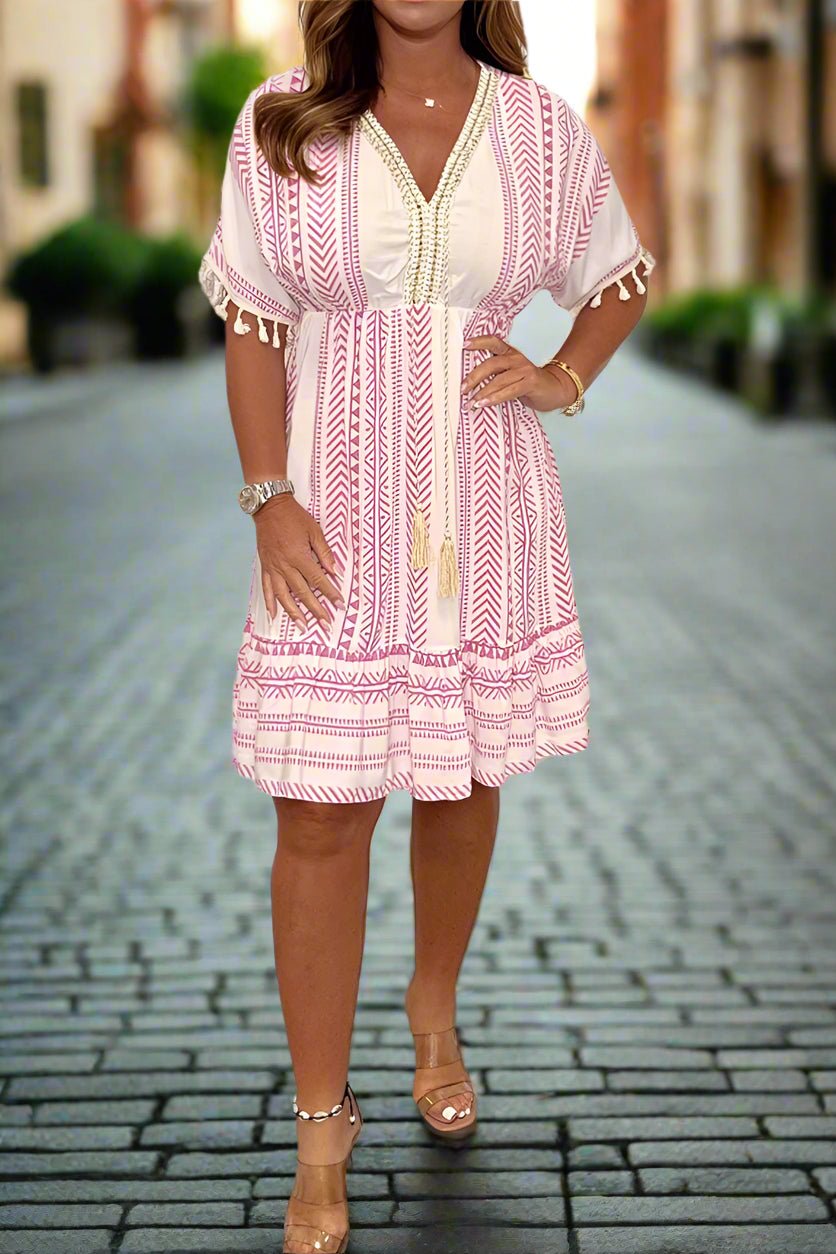 Magdalena | Robe Imprimée Élégante pour Toutes les Occasions