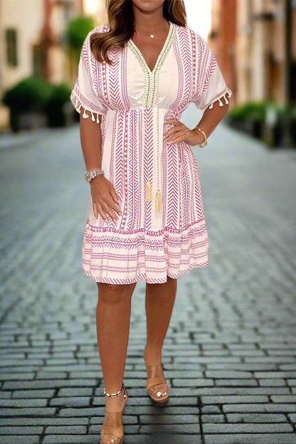 Magdalena | Robe Imprimée Élégante pour Toutes les Occasions