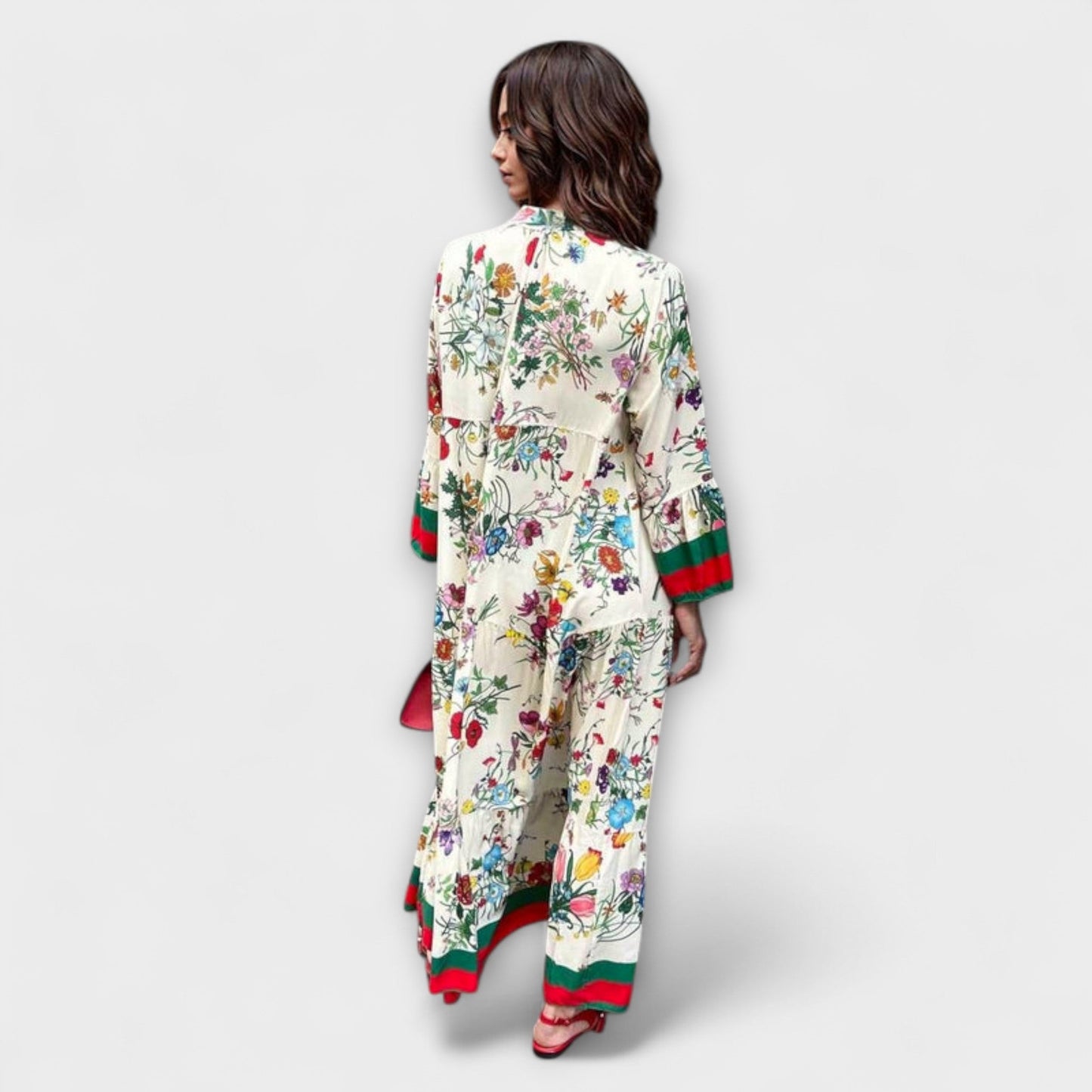 Robe Maxi à Imprimé Floral pour Occasions Spéciales