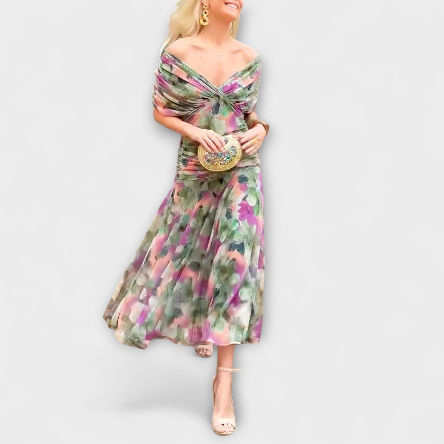 Aurora - Robe Maxi Chic à Décolleté en V pour Toutes Occasions
