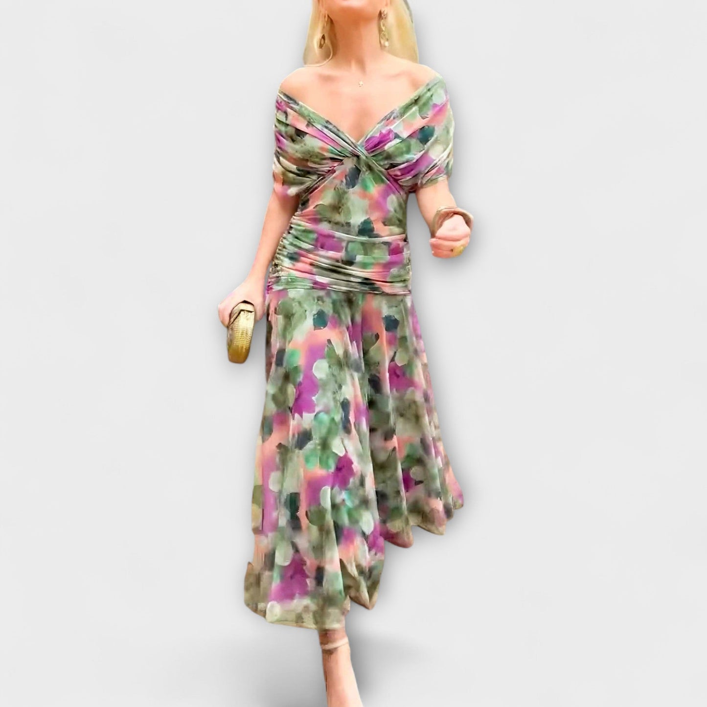 Aurora - Robe Maxi Chic à Décolleté en V pour Toutes Occasions