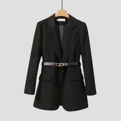 Blazer Chic Femme Ceinturé pour Bureau & Événements
