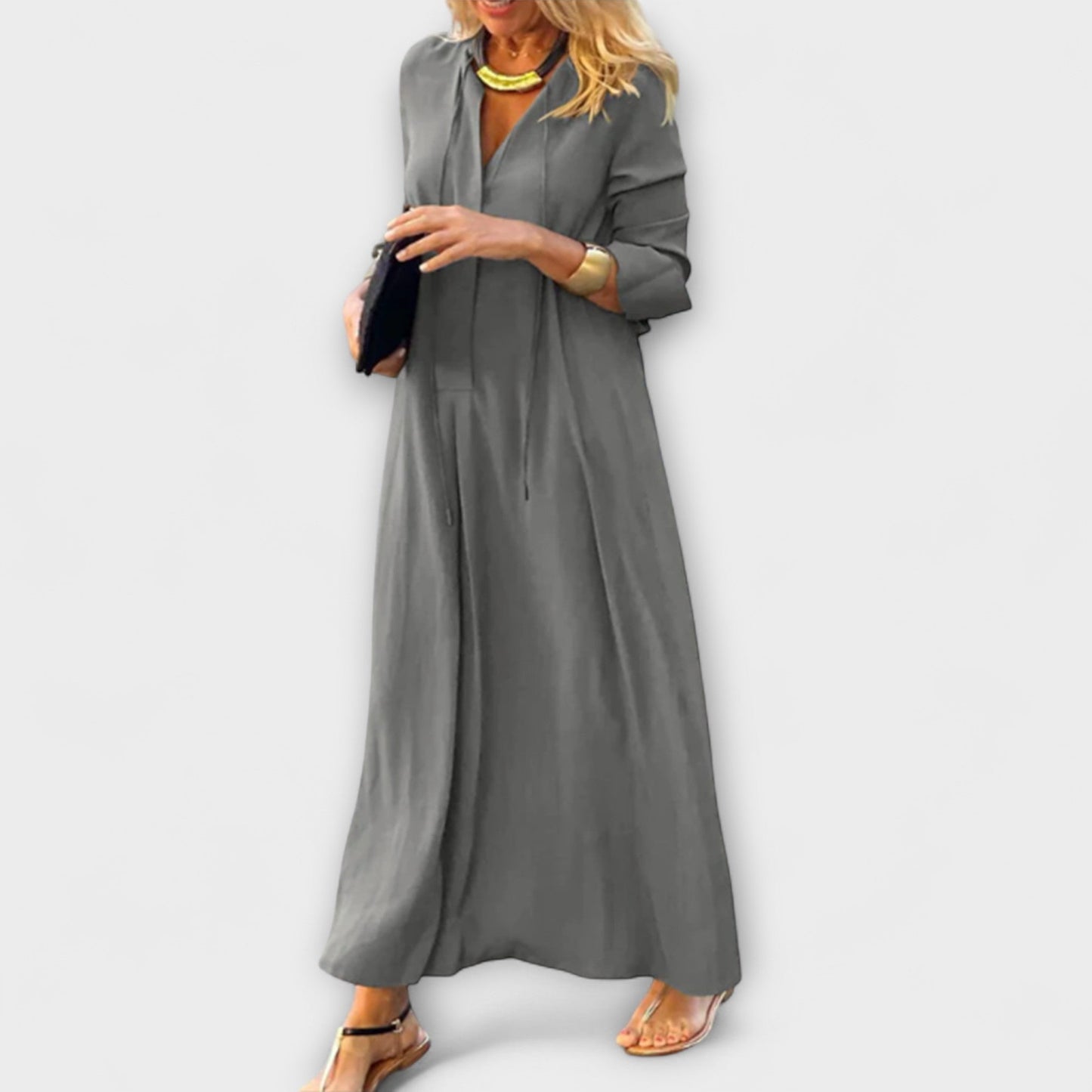 Hannalore - Robe Maxi Fluide pour Toutes Occasions
