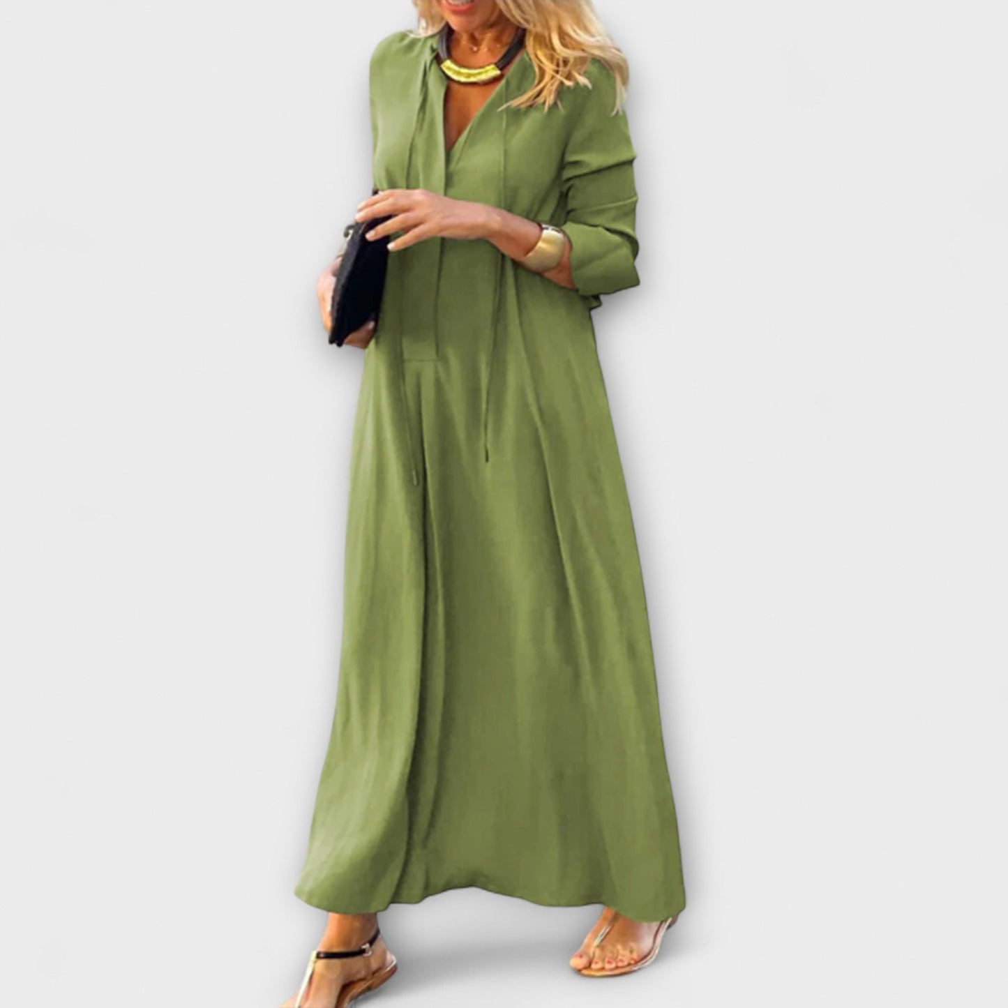 Hannalore - Robe Maxi Fluide pour Toutes Occasions