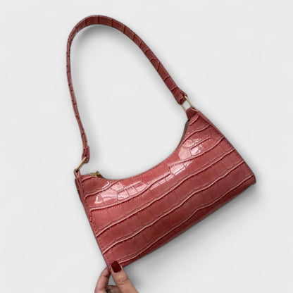 Olivia - Sac à main en cuir vegan brillant pour sorties chics