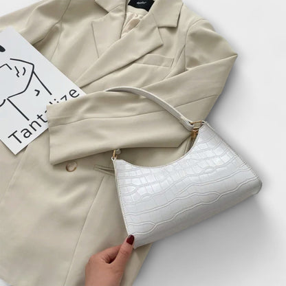 Olivia - Sac à main en cuir vegan brillant pour sorties chics