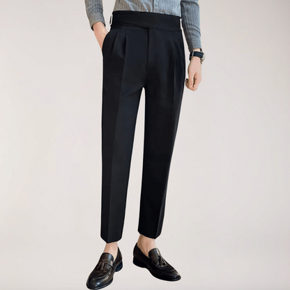 Pantalons Plissés Formels Hauts pour Hommes pour Événements