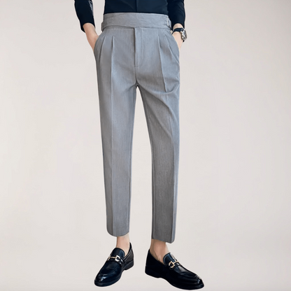 Pantalons Plissés Formels Hauts pour Hommes pour Événements