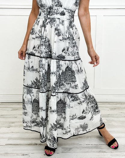 Eliza | Robe Maxi Toile Classique pour Toutes Occasions