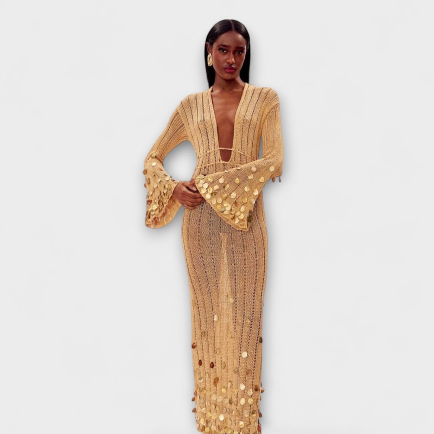 Robe Maxi Signature Nova - Tissu Chic pour Toutes les Occasions