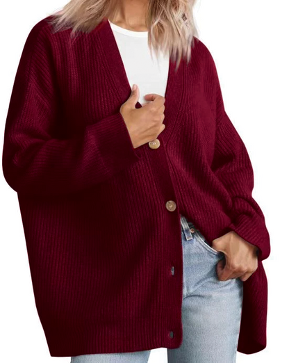 Anna - Cardigan en Tricot Rayé Confortable pour un Port Quotidien