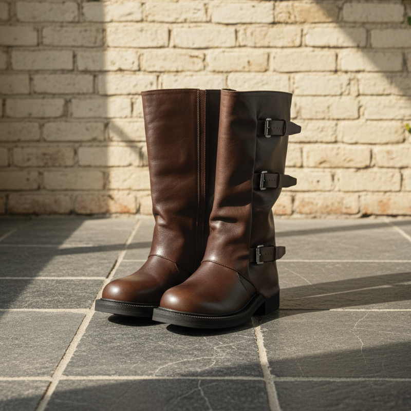 Charlotte - Bottes de mode rétro jusqu'au genou pour toutes les occasions