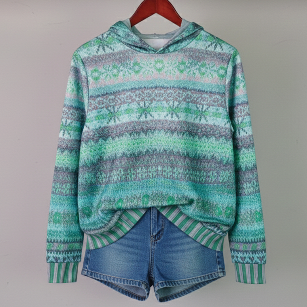 Judy – Sweat à capuche imprimé élégant pour un usage quotidien