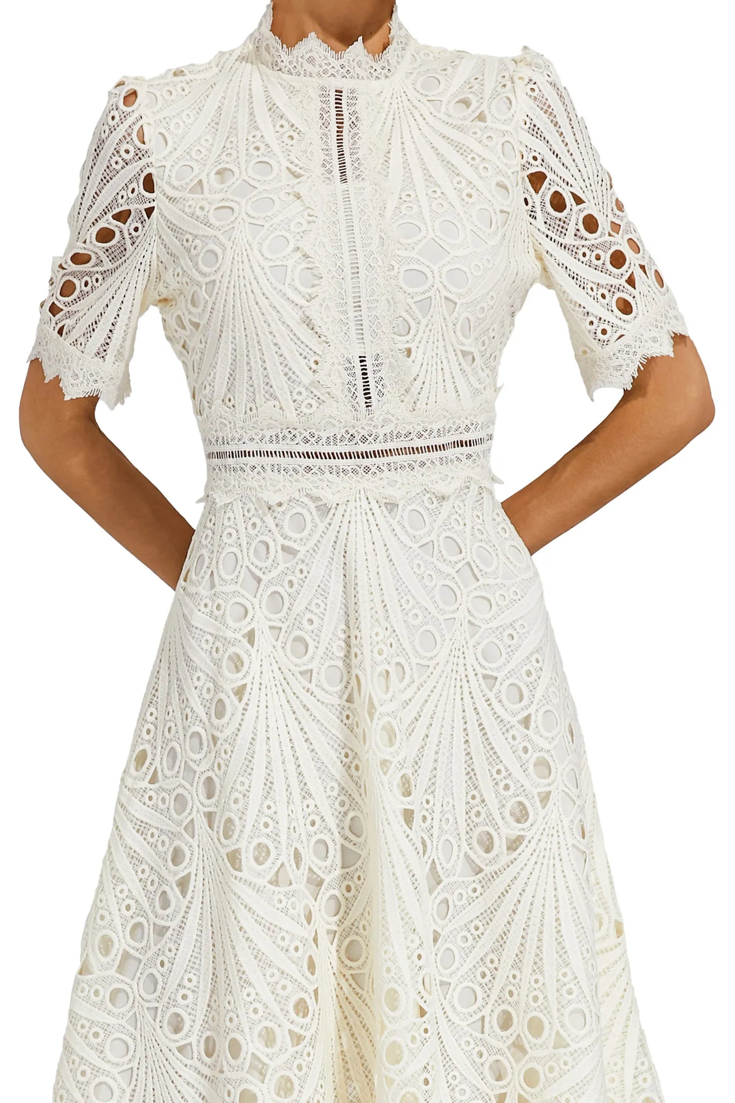 Robe Midi en Dentelle Chic pour Mariages et Événements