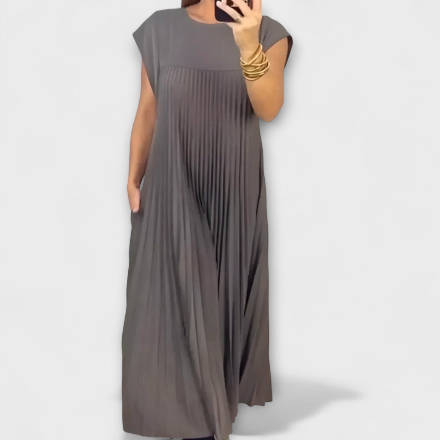 Zairelle – Robe Plissée Chic pour Toutes Occasions