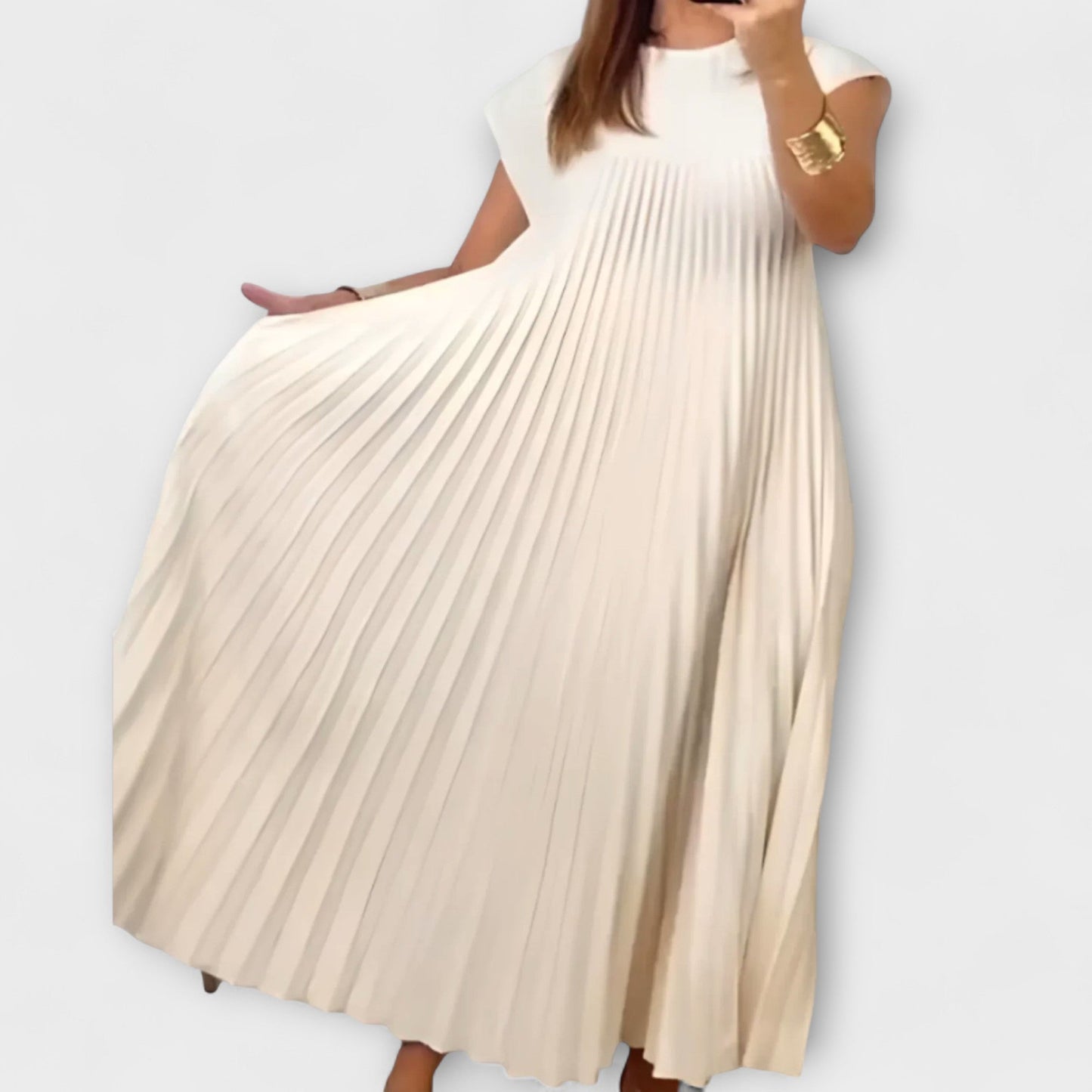Zairelle – Robe Plissée Chic pour Toutes Occasions