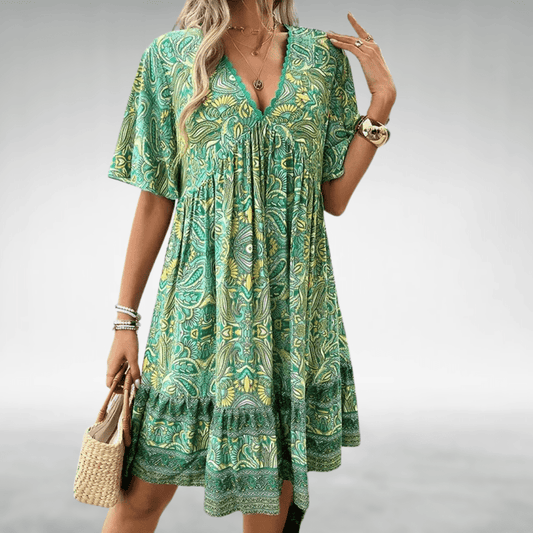 Robe Swing Boho Mayamo Bennett - Style en Coton Chic pour Toutes les Occasions