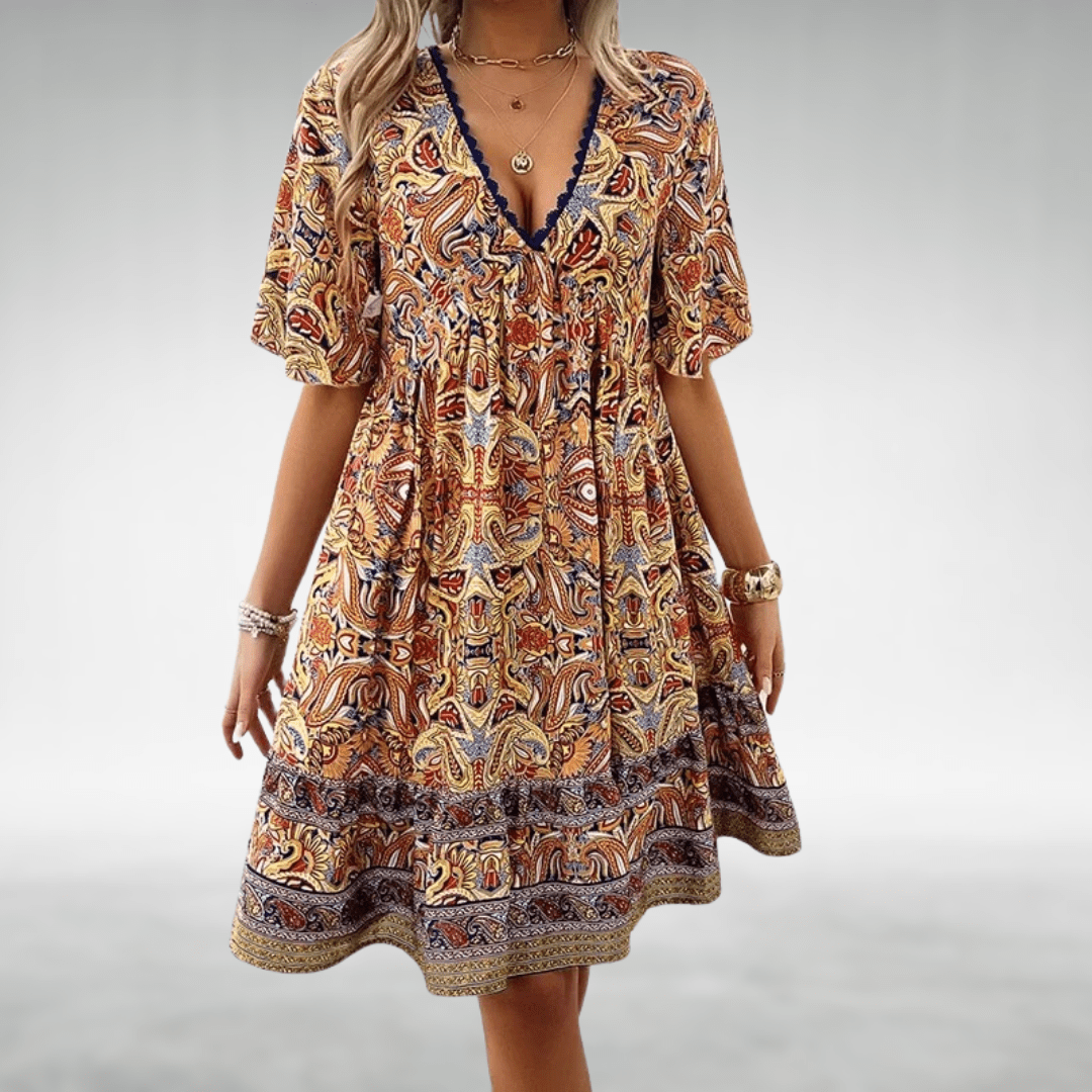 Robe Swing Boho Mayamo Bennett - Style en Coton Chic pour Toutes les Occasions