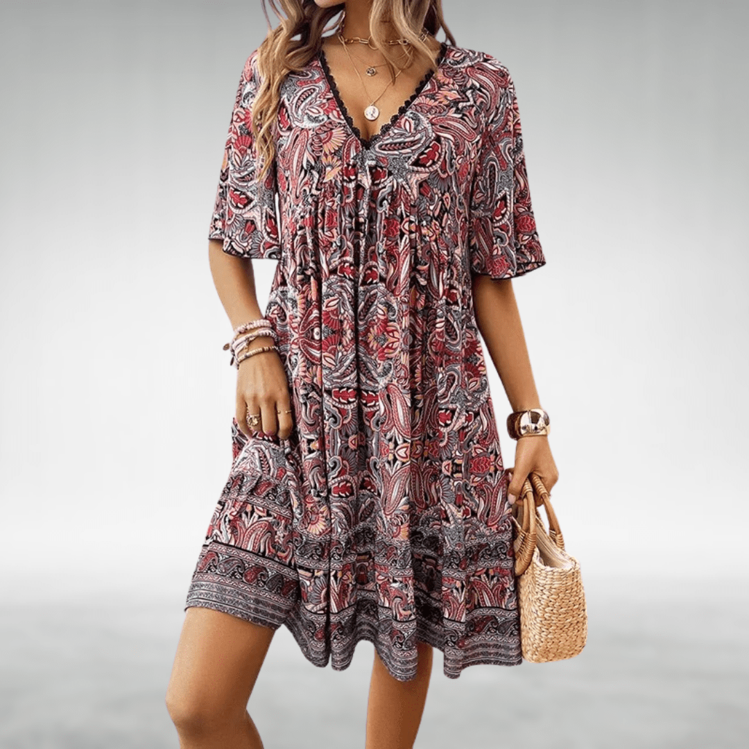 Robe Swing Boho Mayamo Bennett - Style en Coton Chic pour Toutes les Occasions