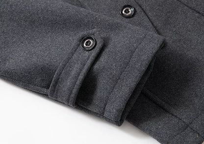 Veste Longue Stylée pour Homme avec Insert Zip-In