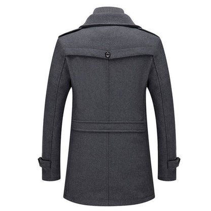 Veste Longue Stylée pour Homme avec Insert Zip-In