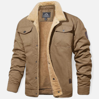 Veste Aviateur Classique pour Homme avec Col en Sherpa pour l'Hiver