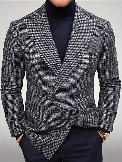 Blazer à Carreaux Slim Fit pour Hommes pour Événements Smart Casual