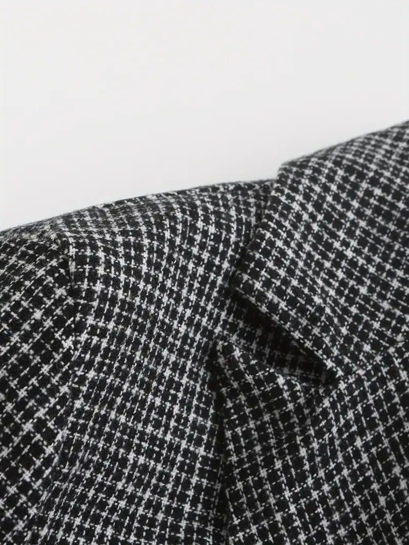 Blazer à Carreaux Slim Fit pour Hommes pour Événements Smart Casual