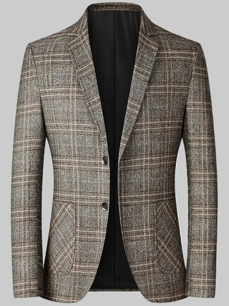 Veste Blazer à Carreaux pour Hommes - Style Héritage pour les Événements Professionnels et Élégants