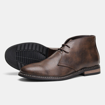 Bottines Classiques à Lacets pour Hommes - Chaussures de Désert Élégantes