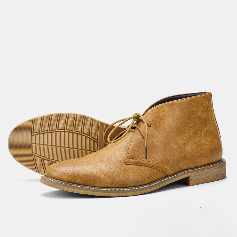Bottines Classiques à Lacets pour Hommes - Chaussures de Désert Élégantes