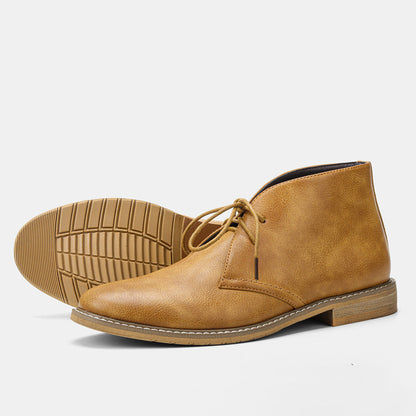 Bottines Classiques à Lacets pour Hommes - Chaussures de Désert Élégantes