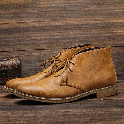 Bottines Classiques à Lacets pour Hommes - Chaussures de Désert Élégantes