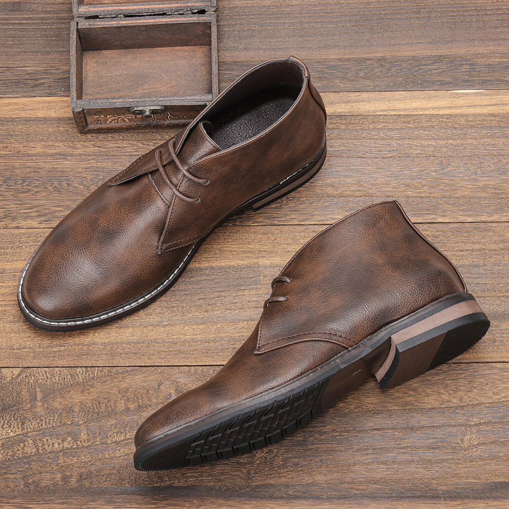 Bottines Classiques à Lacets pour Hommes - Chaussures de Désert Élégantes