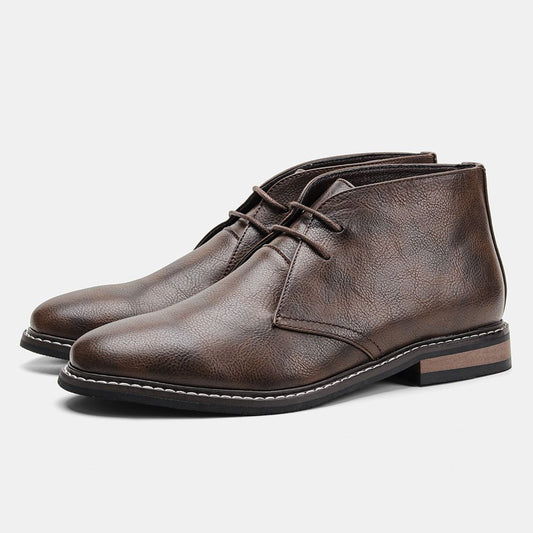 Bottines Classiques à Lacets pour Hommes - Chaussures de Désert Élégantes
