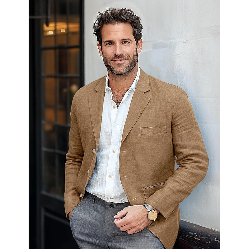 Blazer Classique pour Hommes – Vêtement Élégant Toute Saison