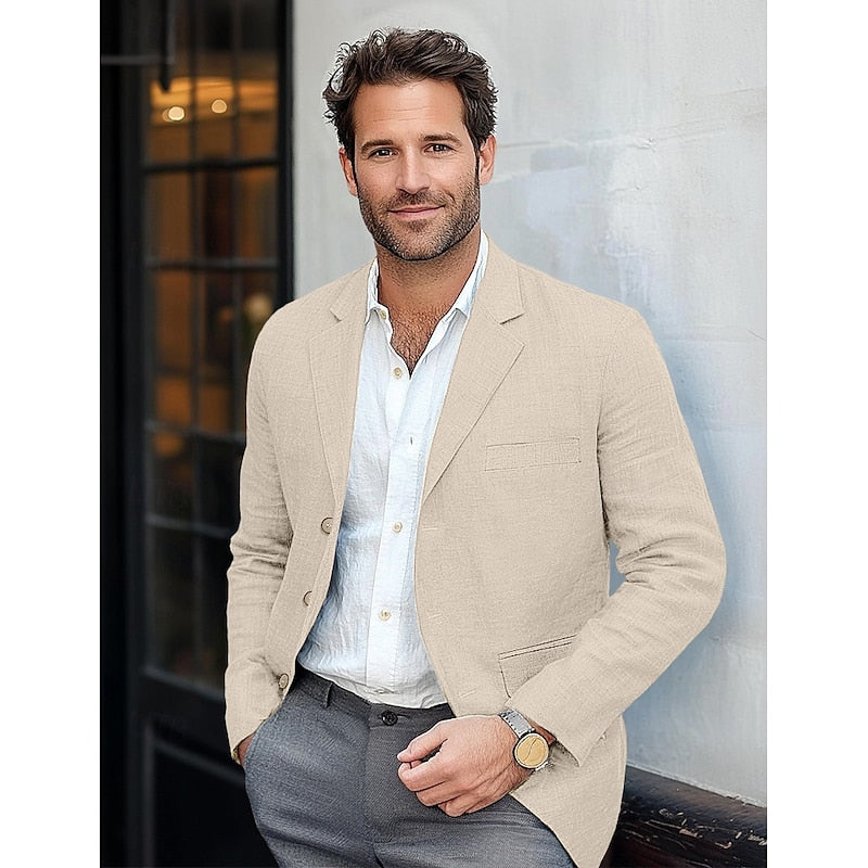 Blazer Classique pour Hommes – Vêtement Élégant Toute Saison