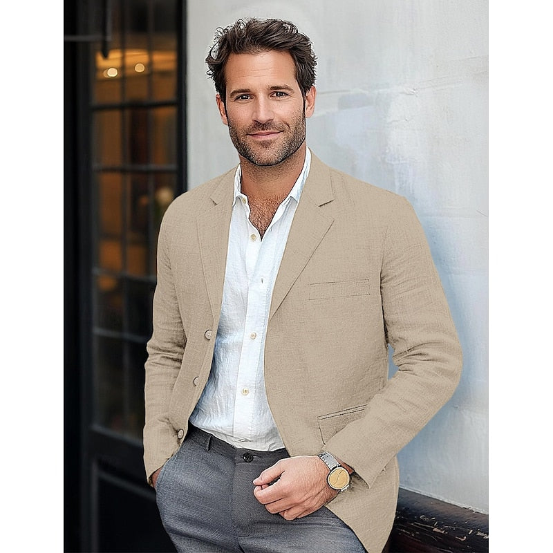 Blazer Classique pour Hommes – Vêtement Élégant Toute Saison