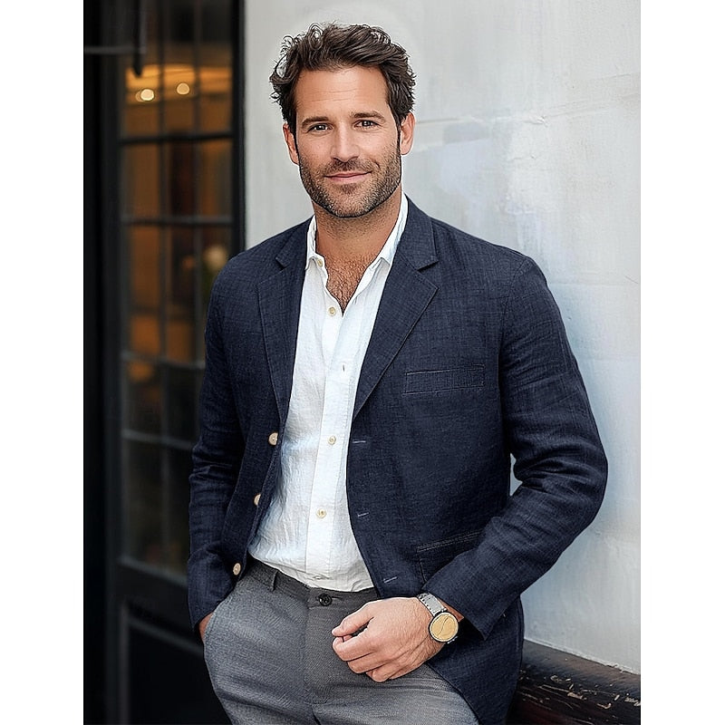 Blazer Classique pour Hommes – Vêtement Élégant Toute Saison